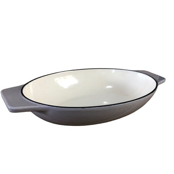 Martha Stewart  enameled cast iron oval casserole 10.5 InX 6.25 In X 2 In - Picture 1 of 8